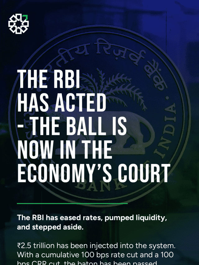 The RBI has acted – The Ball Is Now in the Economy’s Court