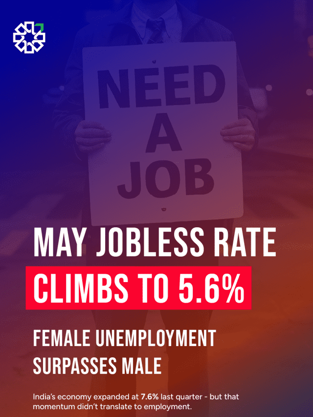 May Jobless Rate Climbs to 5.6% — Female Unemployment Surpasses Male