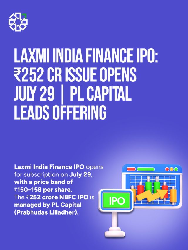 Laxmi India Finance IPO: ₹252 Cr Issue Opens July 29 | PL Capital Leads Offering