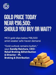 Gold Price Today Near ₹96,500: Should You Buy or Wait?