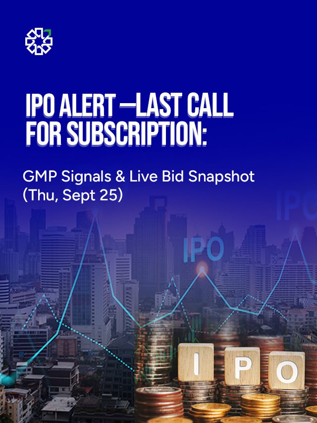 IPO Alert — Last Call for Subscription: GMP Signals & Live Bid Snapshot – Thu, Sept 25