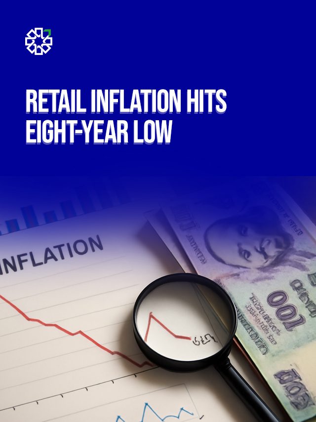 Retail inflation hits eight-year low